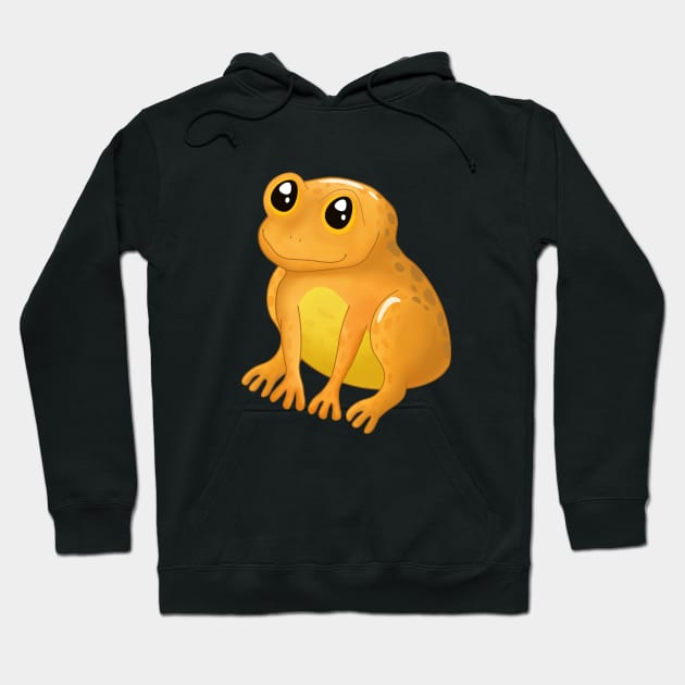 Orange Frog Hoodie by Purrfect